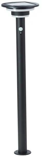Brilliant - LED Solárna lampa so senzorom GARVINA LED/3W/3,7V 85 cm IP44 čierna