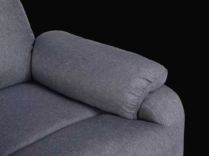 LuxuryForm DESIGN Televízne kreslo CARLOS s polohovaním - šedé