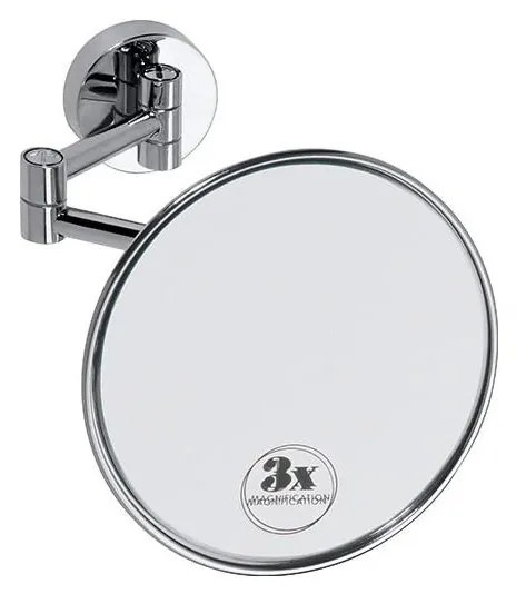 Kozmetické zrkadlo 14x14 cm strieborné