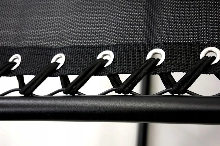 TRENDIE Záhradné ležadlo čierne