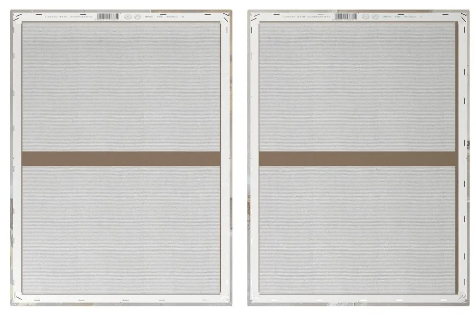 Obrazy s ručne maľovanými prvkami v súprave 2 ks 50x70 cm Sail – Styler