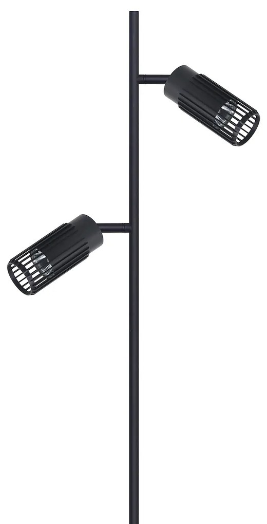 Stojacia lampa Vertical, 2x čierne kovové tienidlo, b