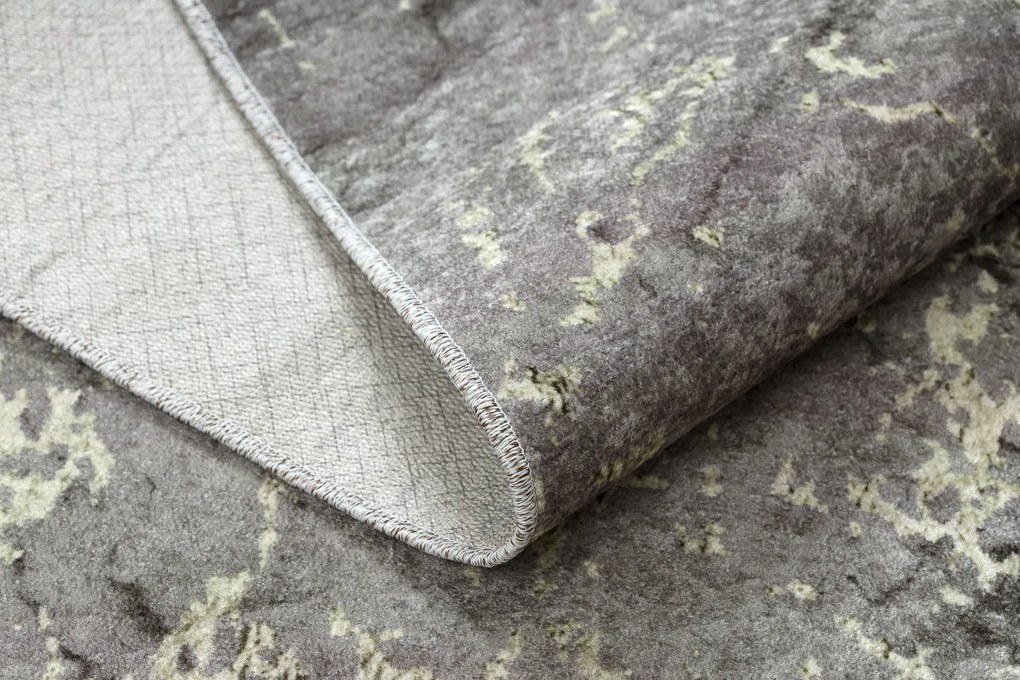 Koberec MIRO 52003.801 Mramor, protišmykový, prateľný, sivý