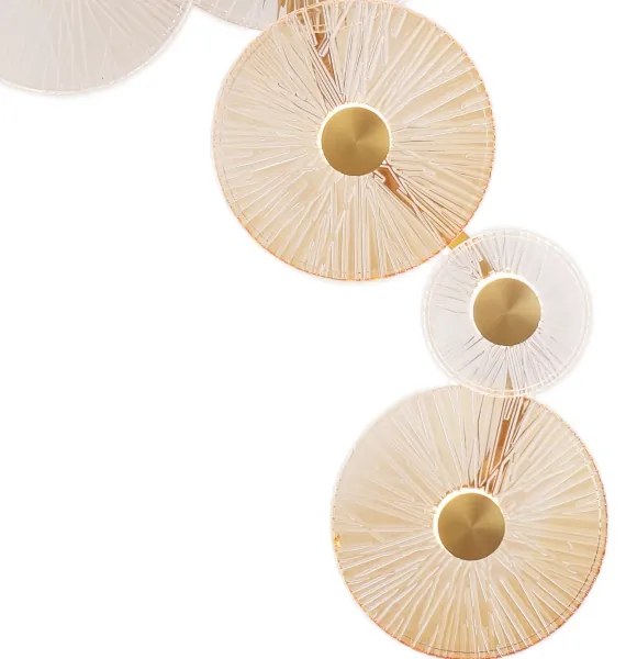 MAXLIGHT W0354 - LED Nástenné svietidlo ALLURE 10xLED/4,3W/230V zlatá