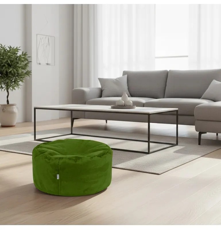 Sedací vak leňošník zelený EMI