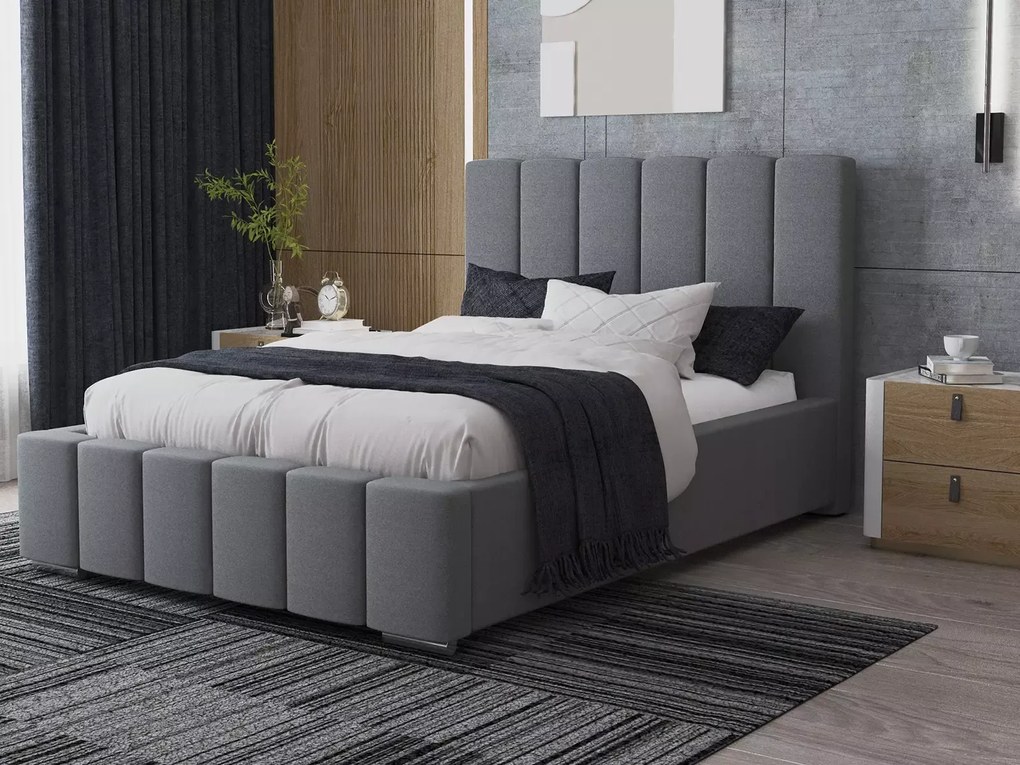 Čalúnená posteľ s úložným priestorom 160x200 cm PRO line 1