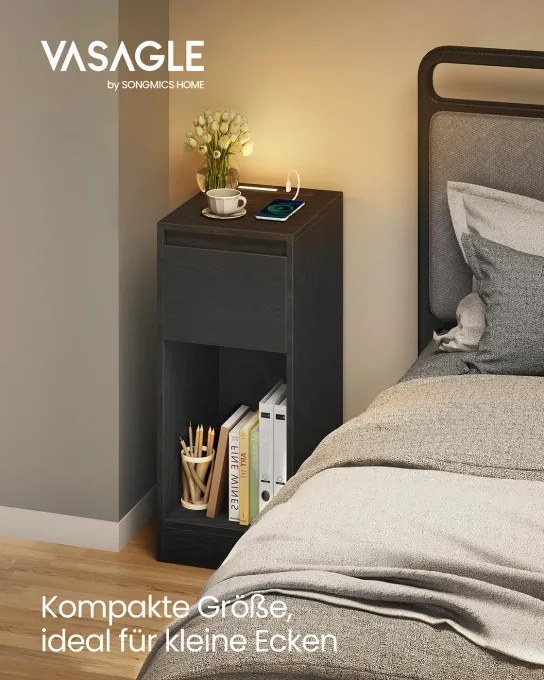 Set dvoch nočných stolíkov s LED osvetlením LET710B01 (2 ks)