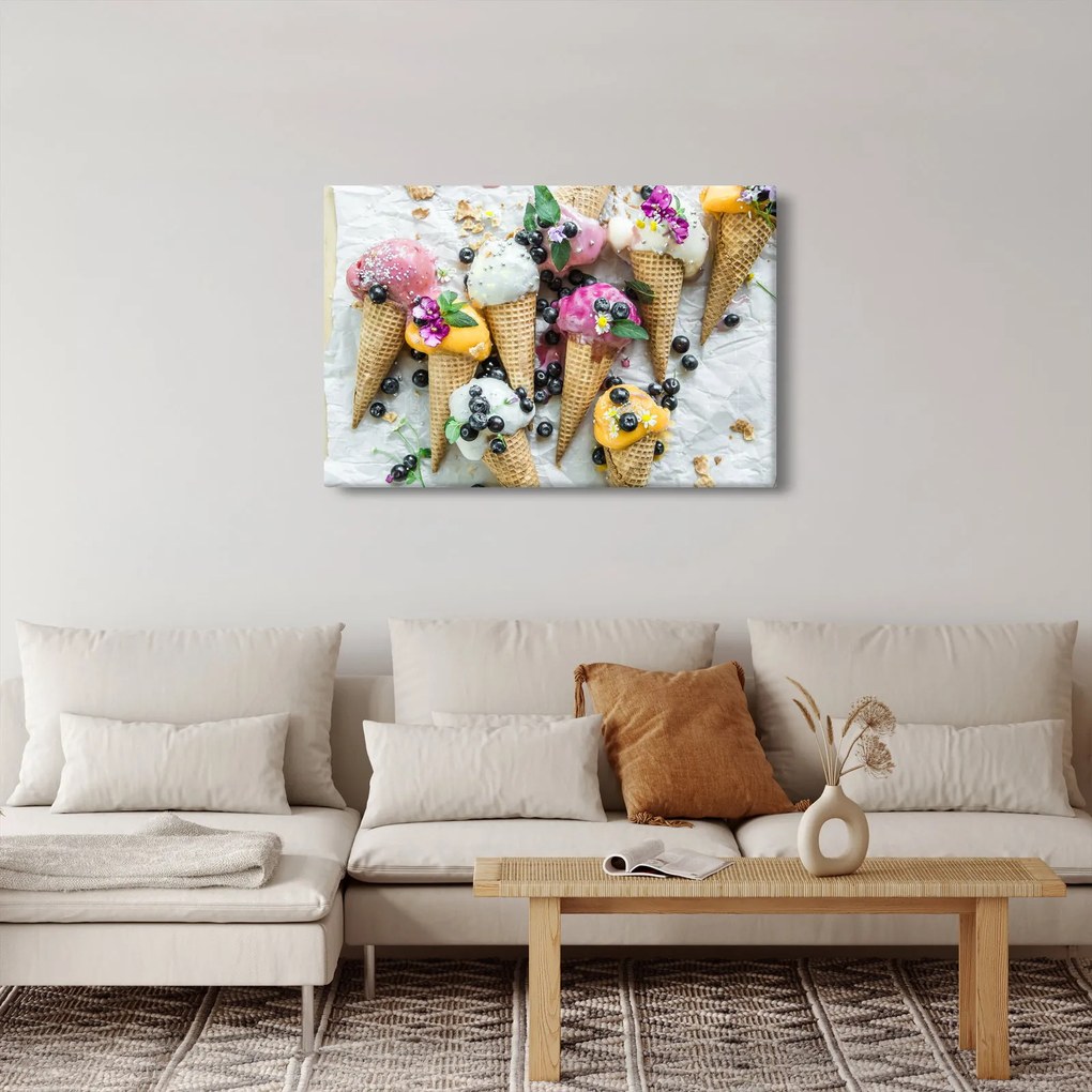 Obraz so zmrzlinami (90x60 cm)
