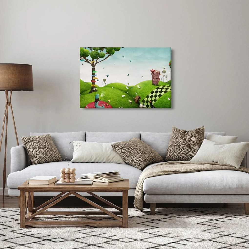 Obraz podivuhodnej krajiny (90x60 cm)