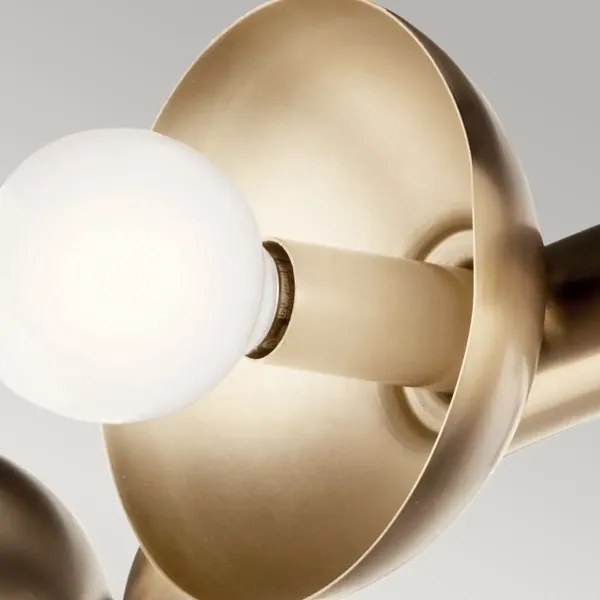 Kichler KL-PALTA9-CPZ - Závesný luster PALTA 9xE14/40W/230V, zlatý