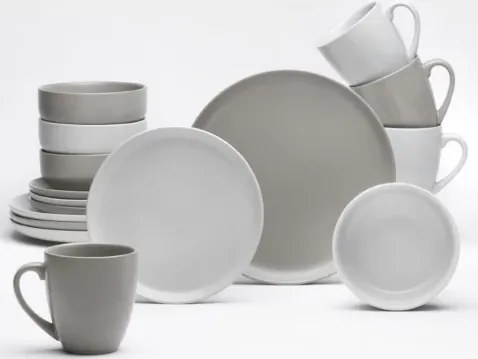 Jedálenský servis (16 dielov) Stockholm, piesková/taupe%