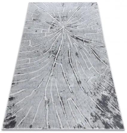 Moderný MEFE koberec 2784 Peň stromu - Štrukturálny, dve vrstvy rúna sivá Veľkosť: 80x150 cm