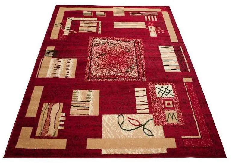 Kusový koberec PP Forme červený 70x130cm