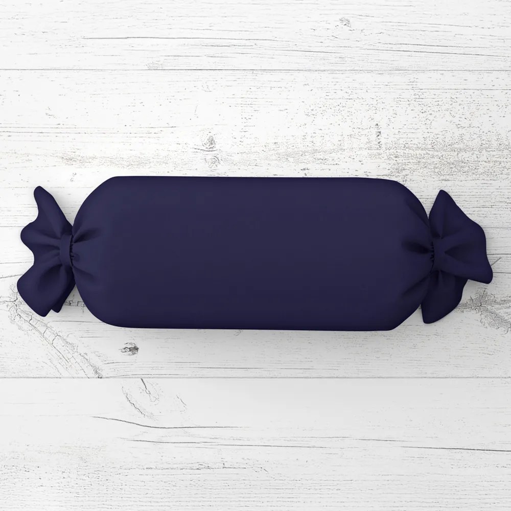 Biante Vankúš valec bonbon Rongo RG-079 Námornícka modrá 15x60 cm