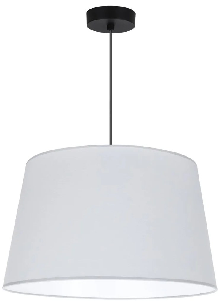 Závesné svietidlo Gaja, 1x svetlosivé textilné tienidlo, (fi 44cm), b