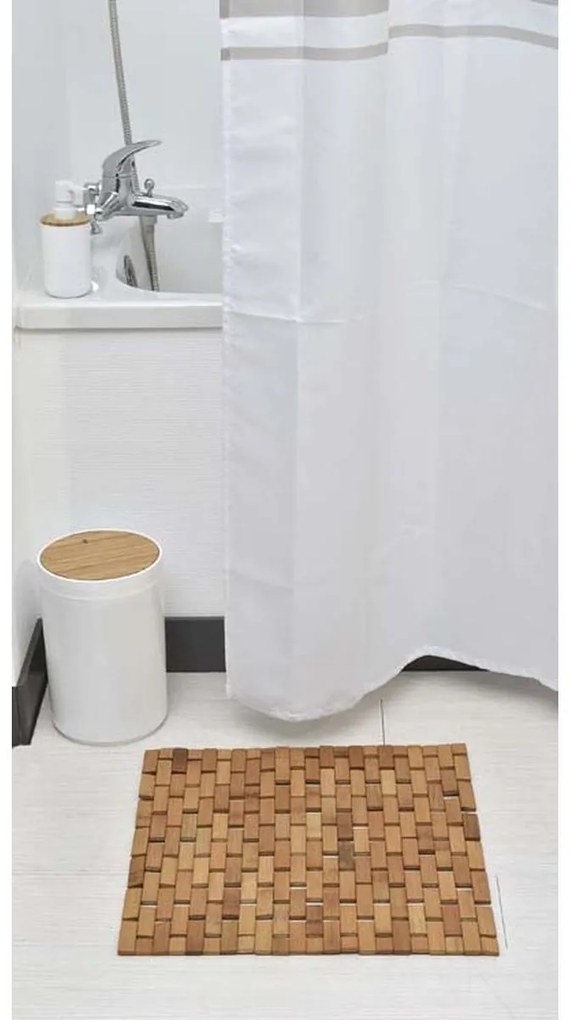 Predložka do kúpeľne Bambo Duckboard, 45x45 cm, hnedá