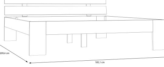 Dvojlôžková posteľ PIROA 180x200 cm béžová