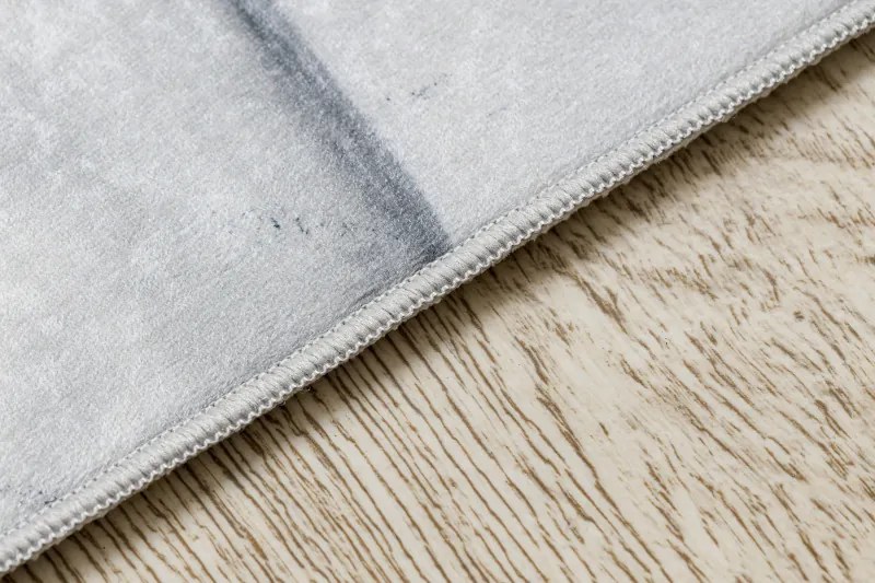 Dywany Łuszczów, Kusový koberec ANDRE Hexagon 3D 1180, 120x170, šedá, chodba / predsieň