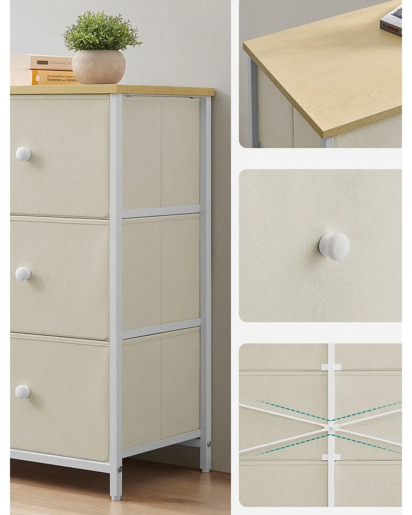 Komoda E1033 WT, 80 cm, L