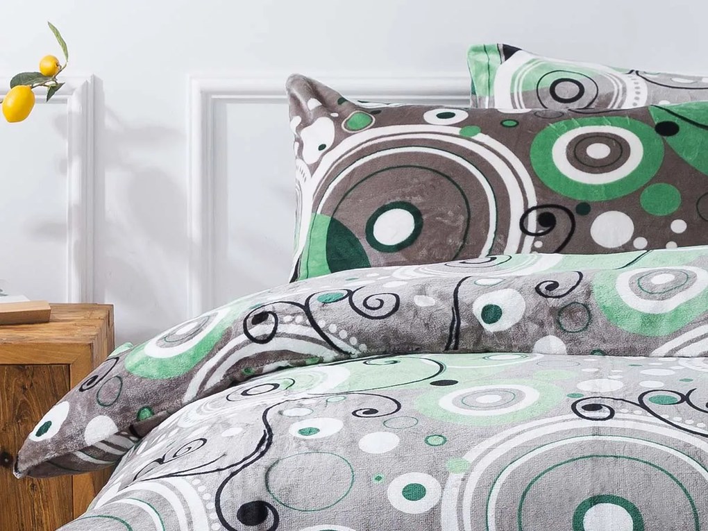 XPOSE® Mikroplyšové obliečky ŠÁRKA Exclusive - zelené