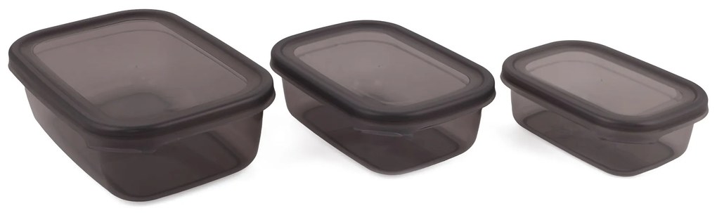 Sada 9 ks potravinových boxov Lotie sivá