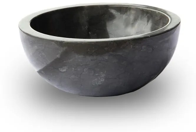 Indera Gemma 501 Ø45 cm Black Kamenné umývadlo leštený mramor