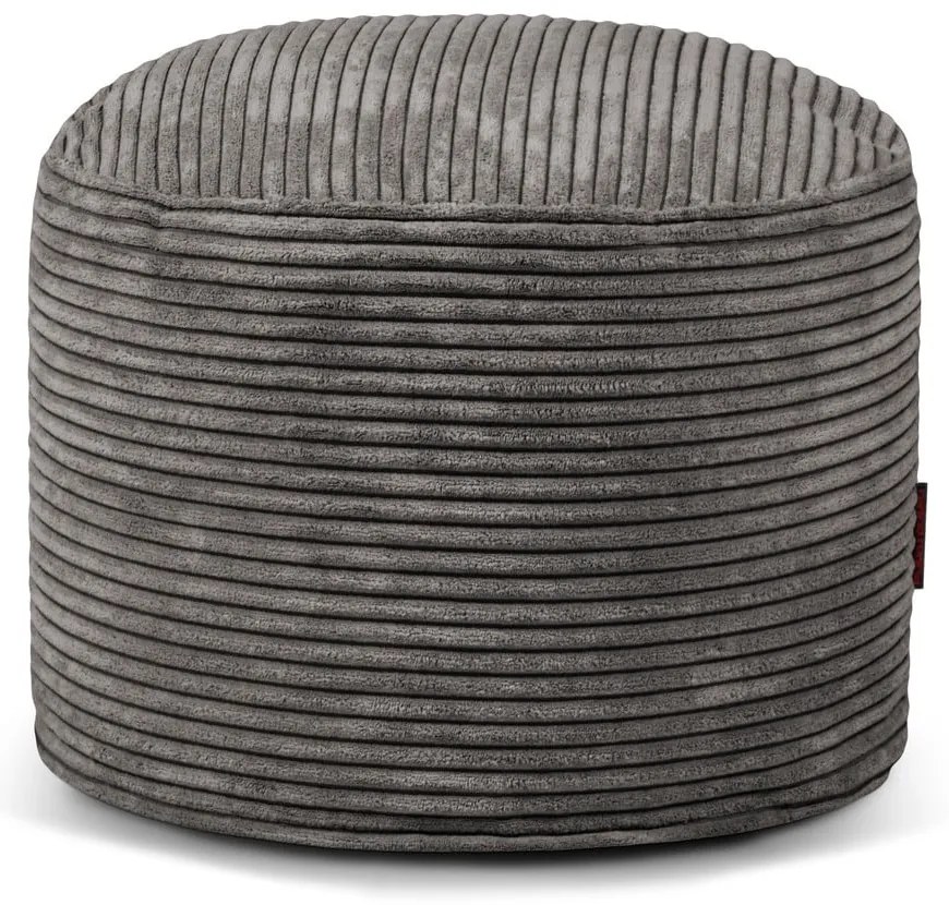 Tmavosivý menčestrový sedací vak Mini – SLOWDOWN