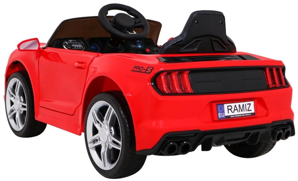 RAMIZ ELEKTRICKÉ AUTÍČKO MUSTANG GT - ČERVENÉ - 2x30W - 2x6V/4,5Ah - 2023