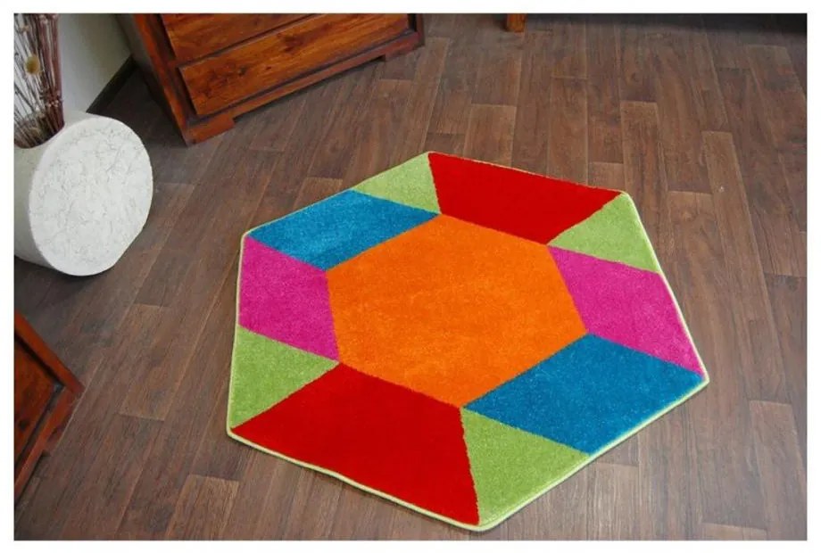 Detský kusový koberec Drak viacfarebný 80cm