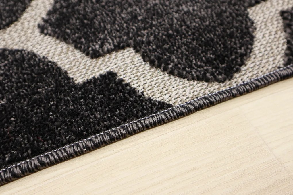 Kusový koberec Lagos 1052 Dark Grey (Silver), 200x290, šedá, chodba / predsieň, Berfin Dywany