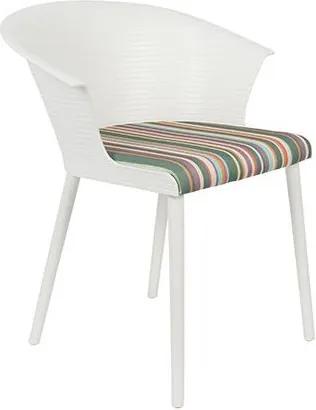 Židle OLIVIA WHITE White Label Living 1200166
