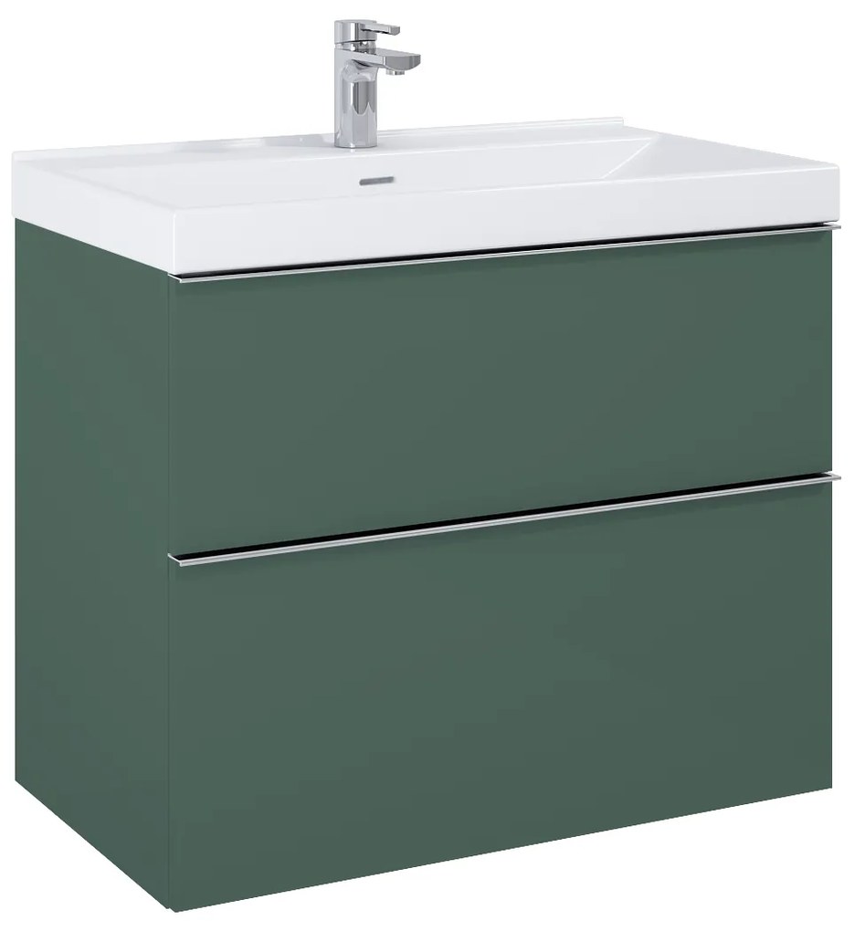 Elita Look, závesná umývadlová skrinka 80x45 cm 2S, zelená matná, ELT-168561