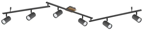 Globo 57910-6G - Bodové svietidlo ROBBY 6xGU10/35W/230V antracit