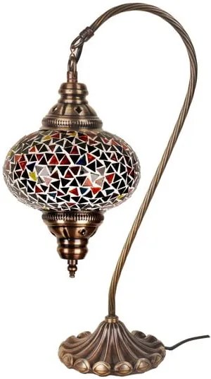 Sklenená ručne vyrobená lampa Oriental, ⌀ 17 cm