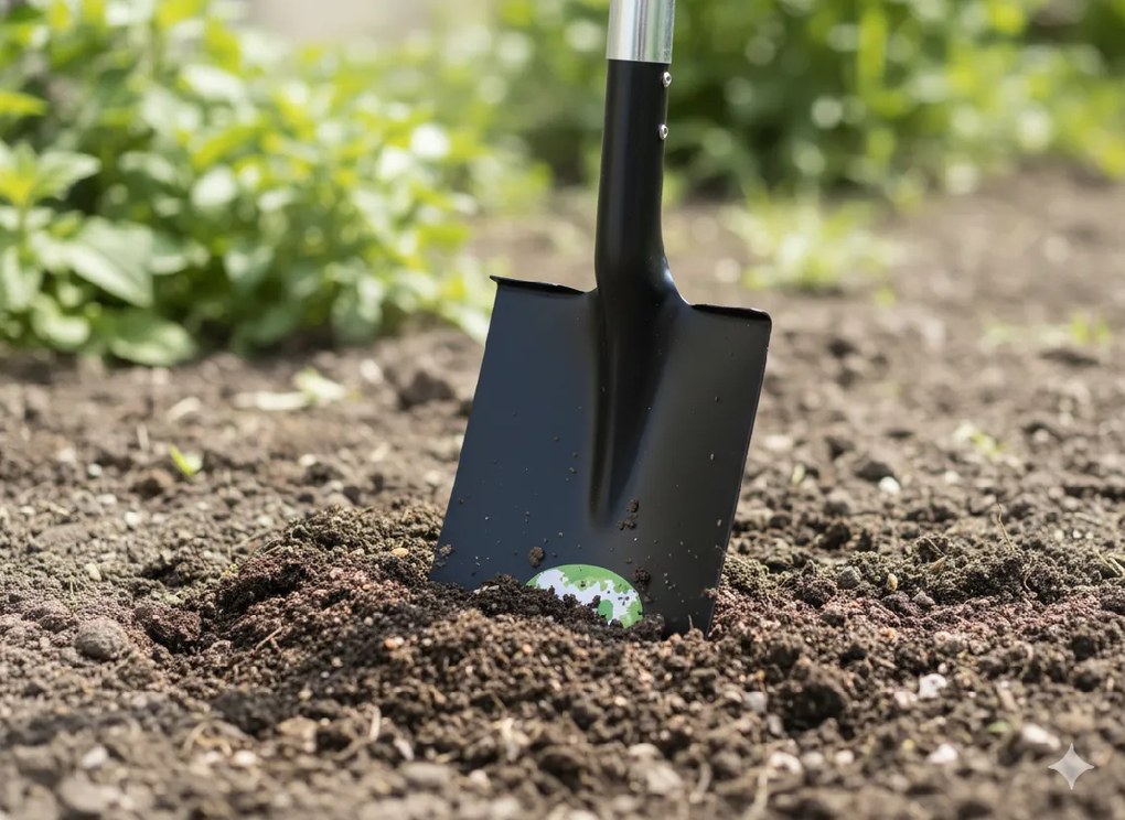 Garden Line Ostrá lopata so sklenenou rukoväťou 120 cm