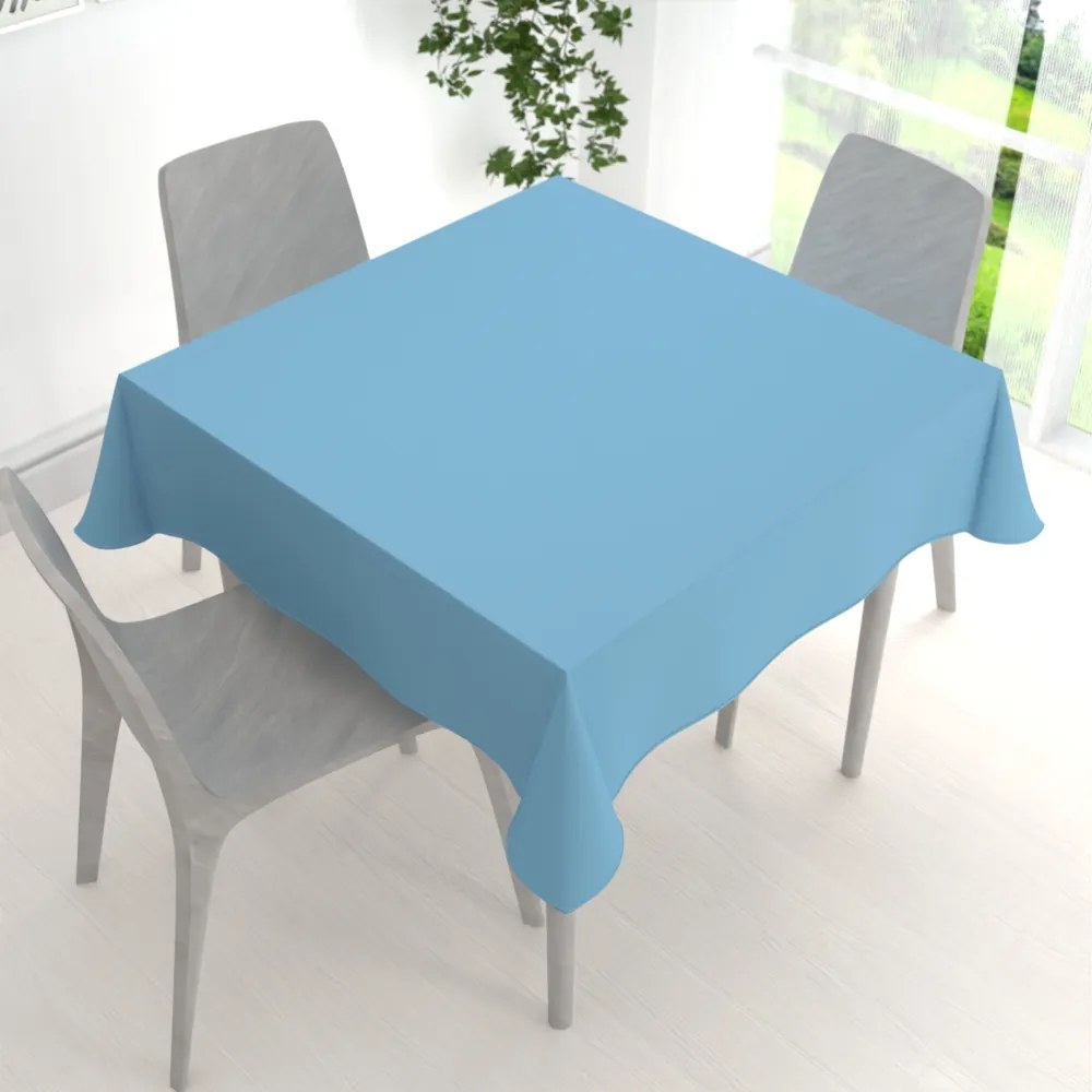 Biante Dekoračný štvorcový obrus Rongo RG-100 Svetlo modrý 70x70 cm