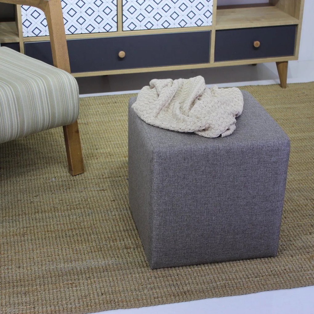 Stolička Kare Pouf Brown