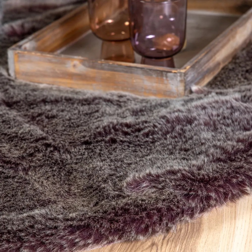 Obsession, Kusový koberec Samba 495 Mauve kruh, 80x80 (priemer) kruh, fialová, obývacia izba