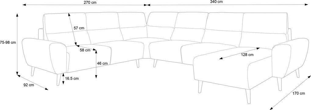 Sedacia súprava VERTO U