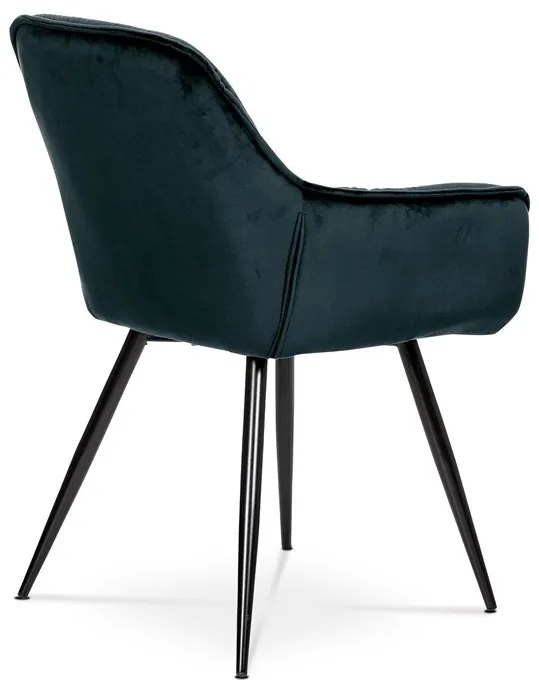 Autronic BONTEC Jedálenská stolička, modrá, zamatová látka, DCH-421 BK4 Farba: Modrá
