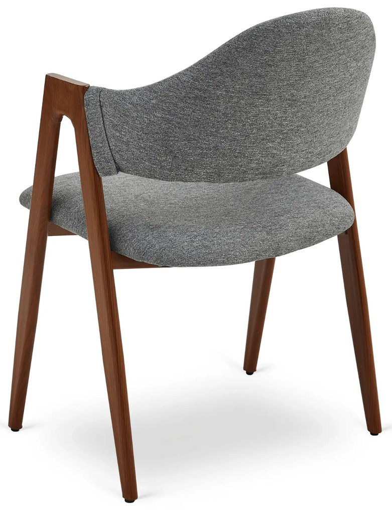 PROXIMA.store - Čalúnená jedálenska stolička RUIZ FARBA: béžová, FARBA NÔH: orech