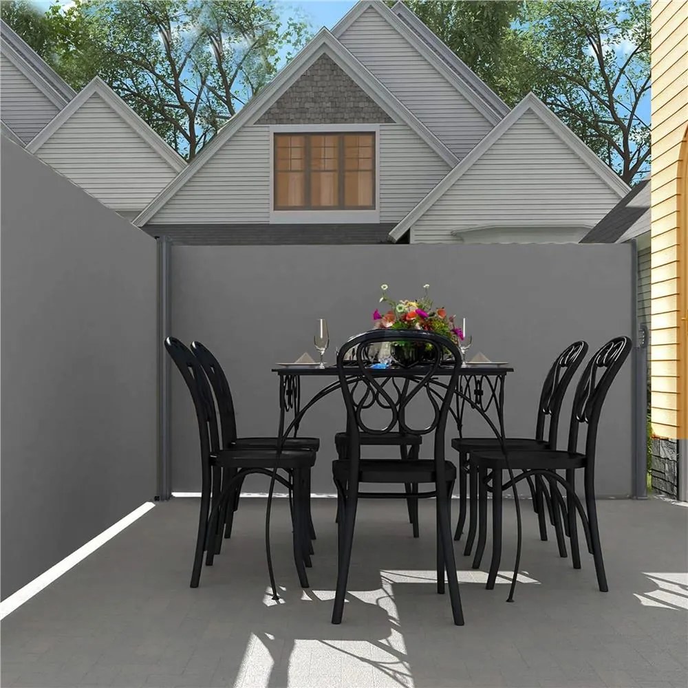 Bočná markíza 160 x 300 cm SPRINGOS AW0002 - tmavosivá