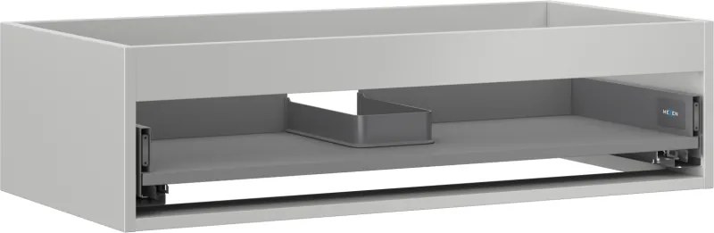 Mexen Box-A, závesná skrinka 90 cm, 1 zásuvka, sivá matná, 91AX0-0900-235-1-62