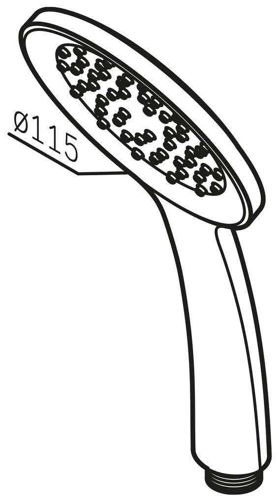 Sprchová hlavica AM.PM Hit F02TA000 chróm