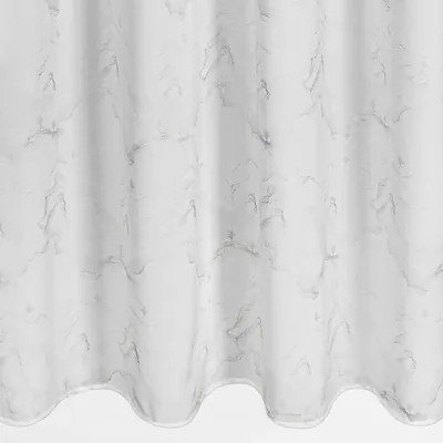 Záclona s priechodkami bielo-strieborná EMILI 140x250 cm