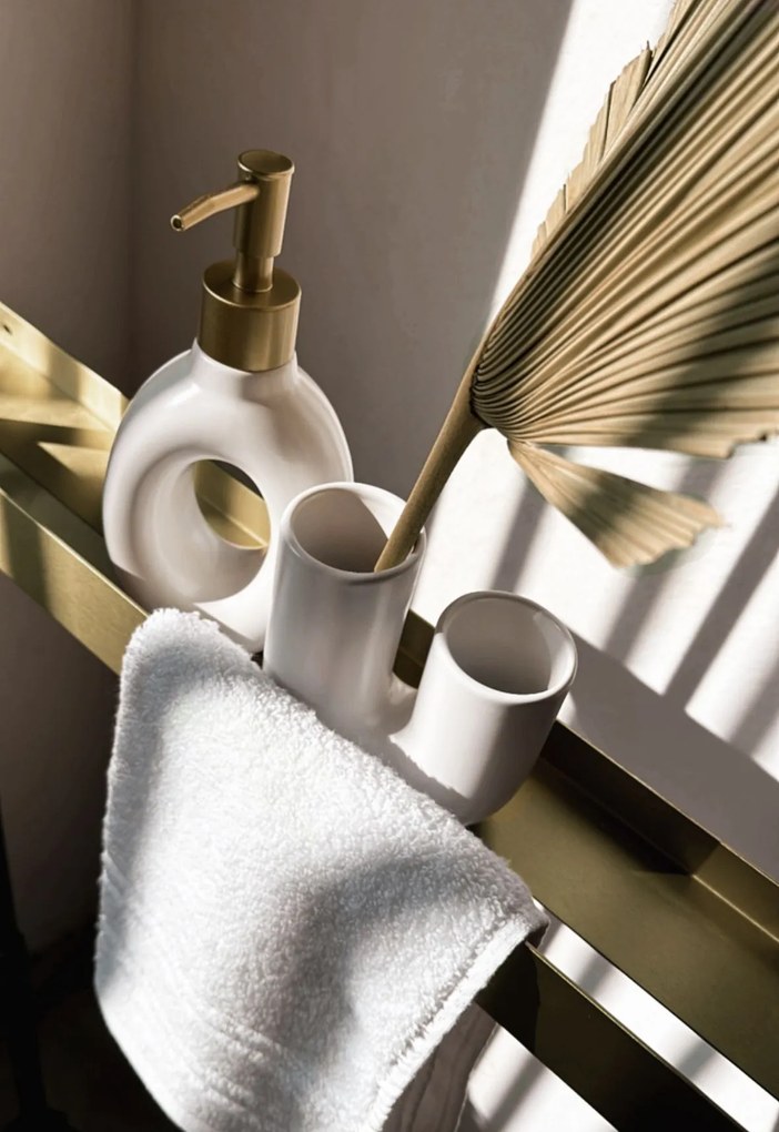 Rea Rea, kúpeľňová polica 60cm, SF02, zlatá matná, REA-06011