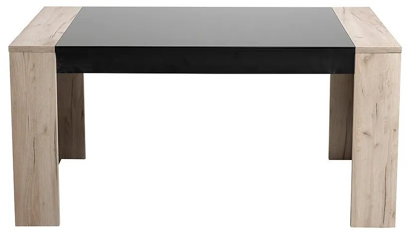 Stôl Toledo TS 155x90 šedá dub/čierna 11008829