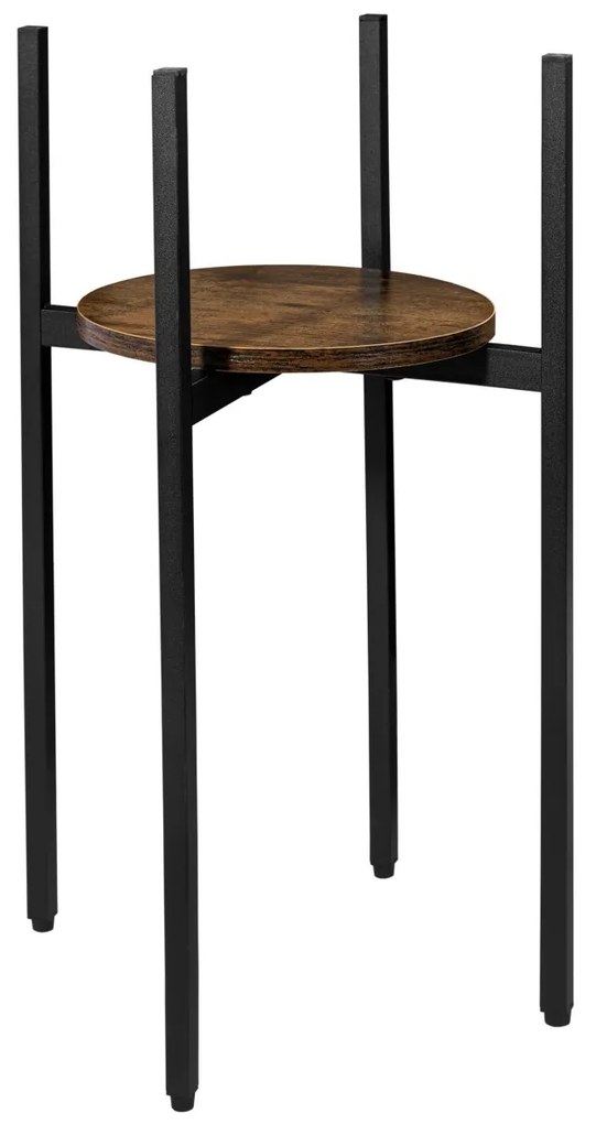 Stojan na kvety TORRE RUSTIC 60 cm hnedý/čierny