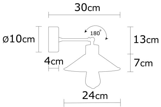 Nástenné svietidlo MANAVGAT 1xE27/40W/230V hnedá/modrá