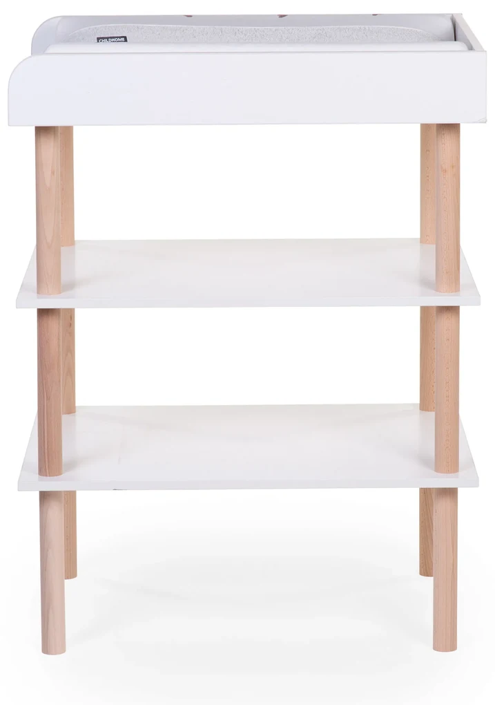 Prebaľovací pult drevený White